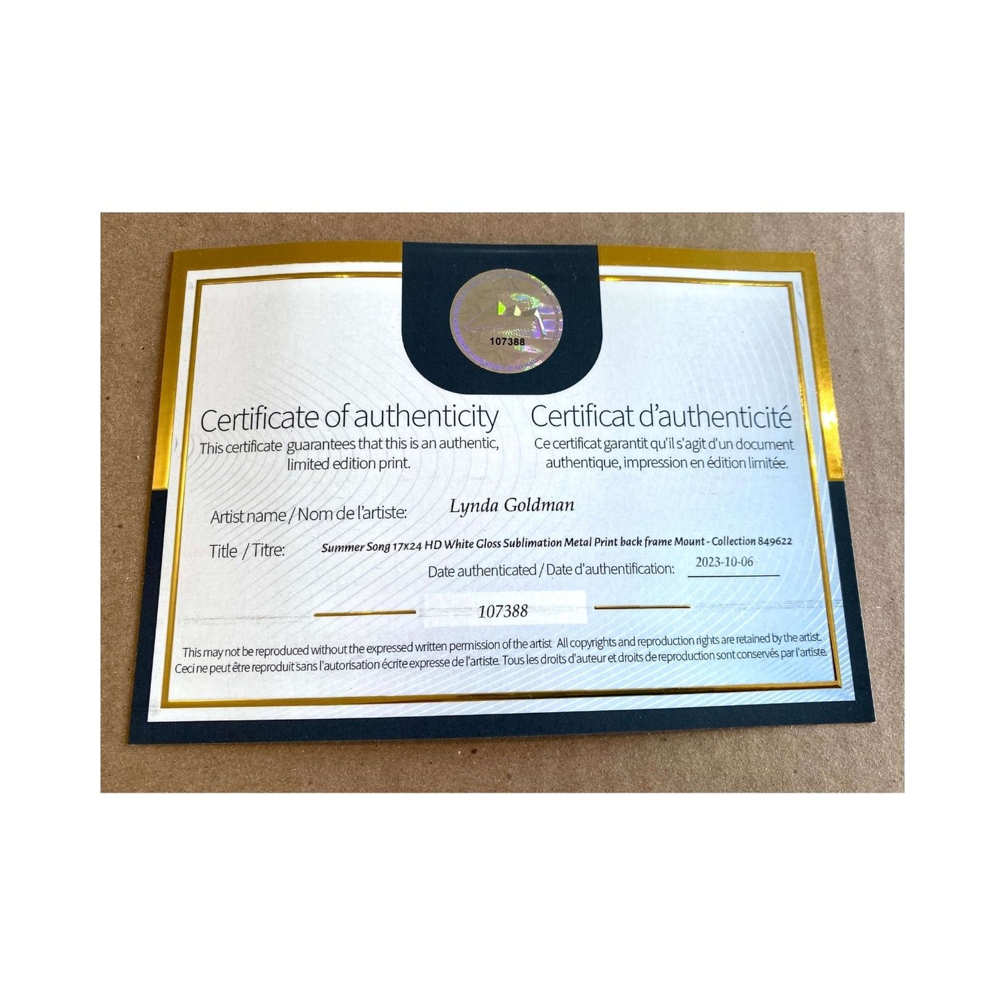 Because You Love Me - Fine Art Print