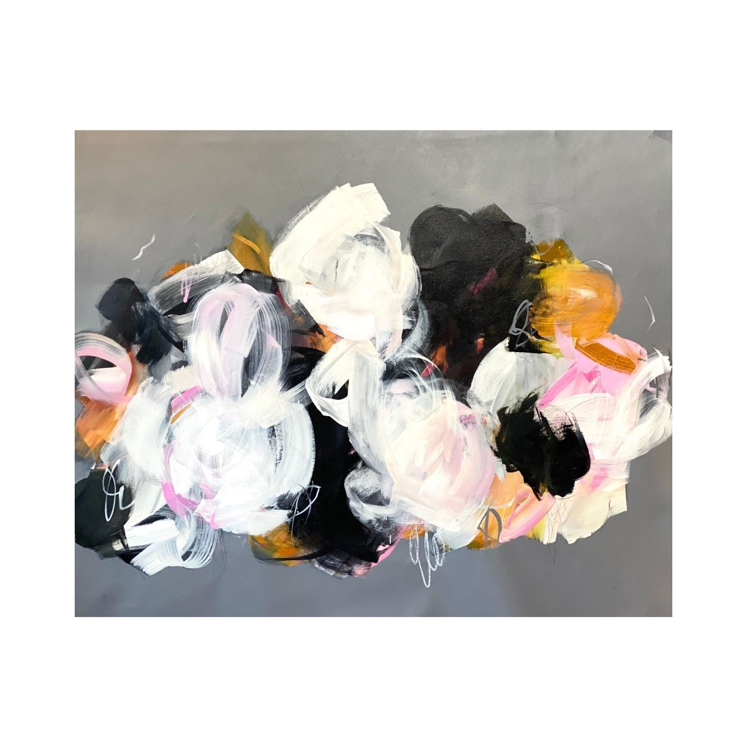 Abstracts: one-of-a-kind large scale bold brushstrokes