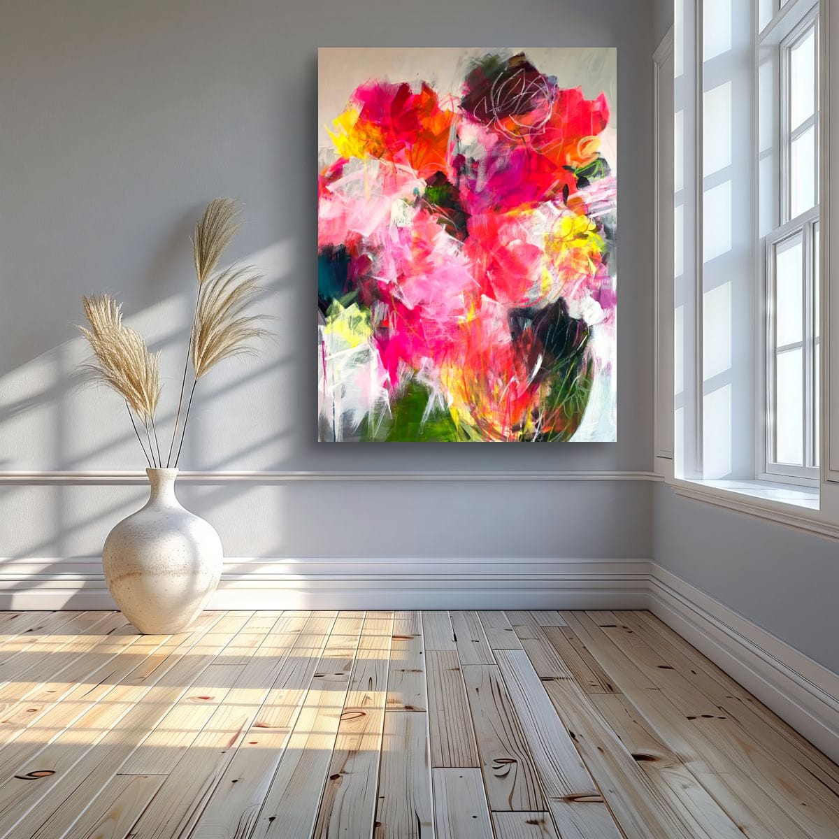 And Here You Are -30 x 40"