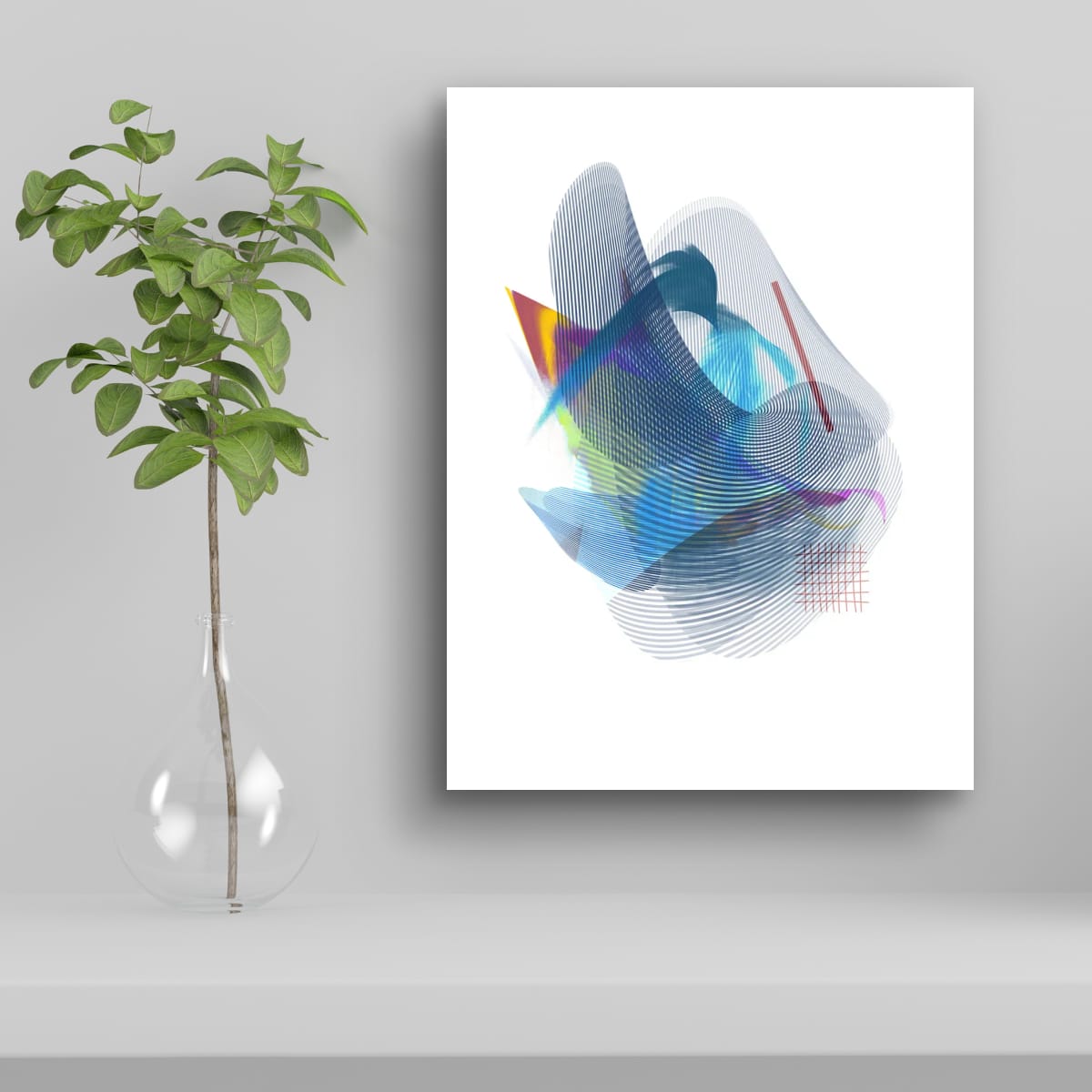 Blue Waveform - Art for Licensing