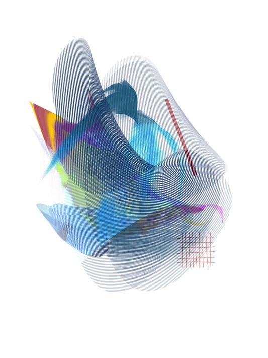 Blue Waveform - Art for Licensing