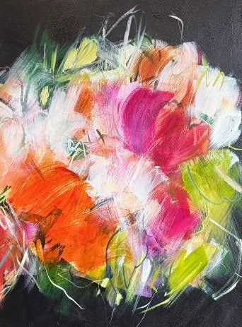 Citrus Floral Rhapsody - 36 x 48