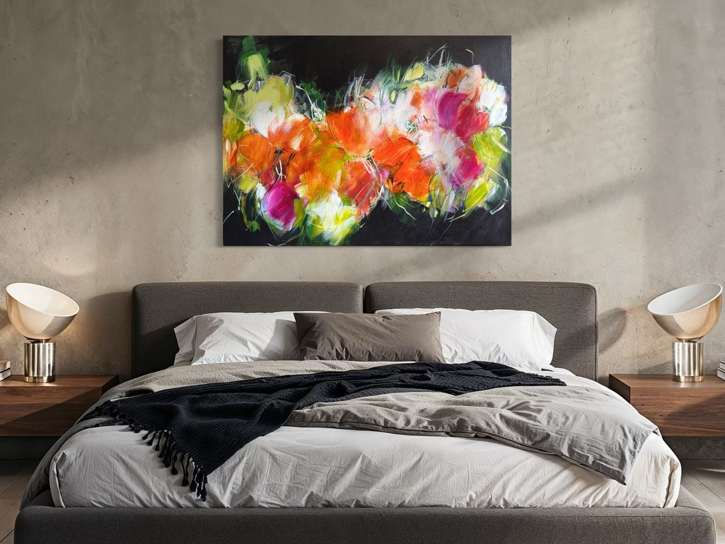 Citrus Floral Rhapsody - 36 x 48