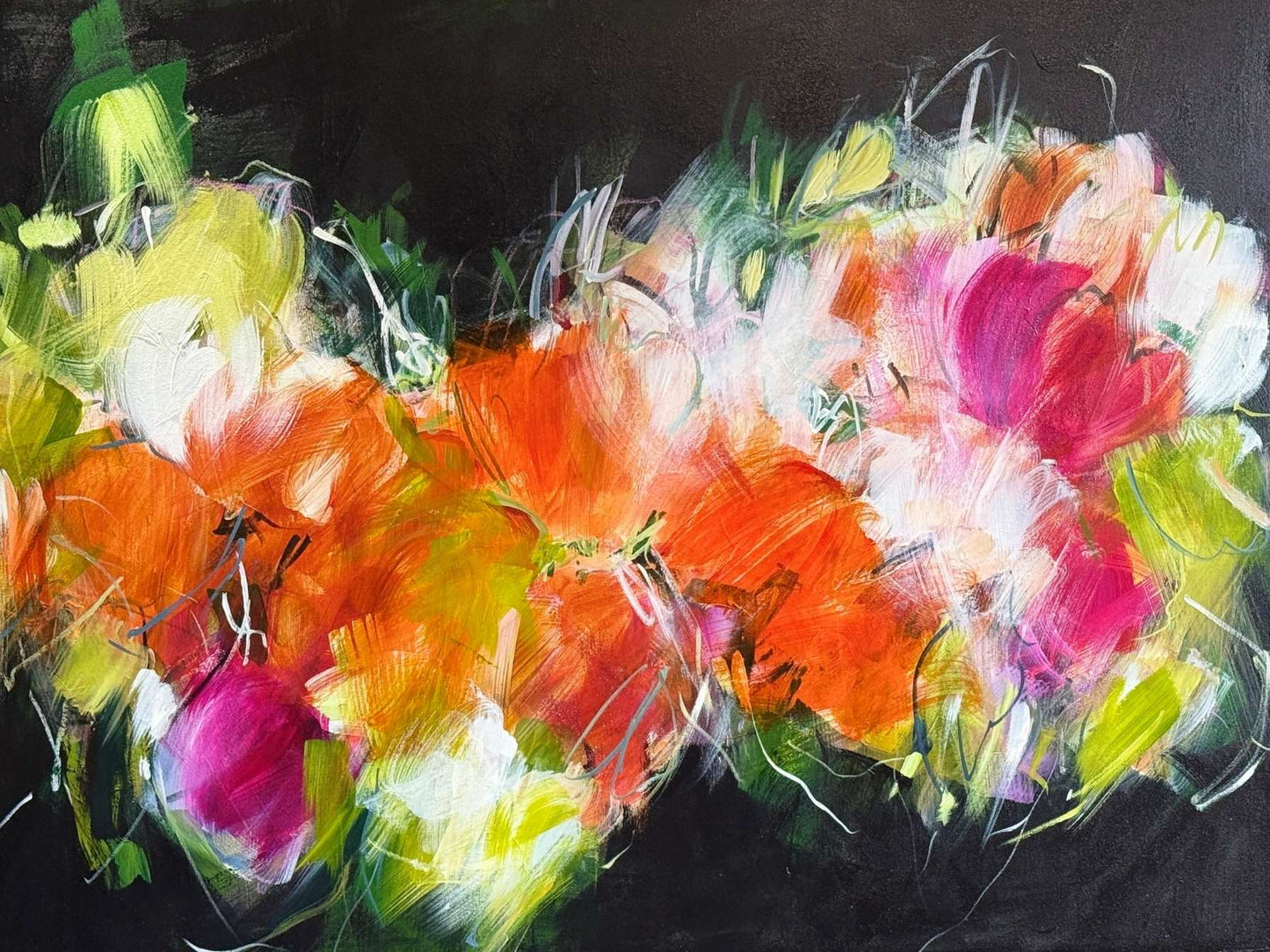 Citrus Floral Rhapsody - 36 x 48